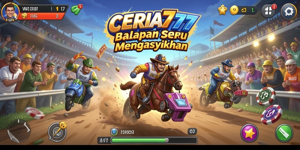 Tampilan gameplay seru dan menegangkan dalam CERIA777.