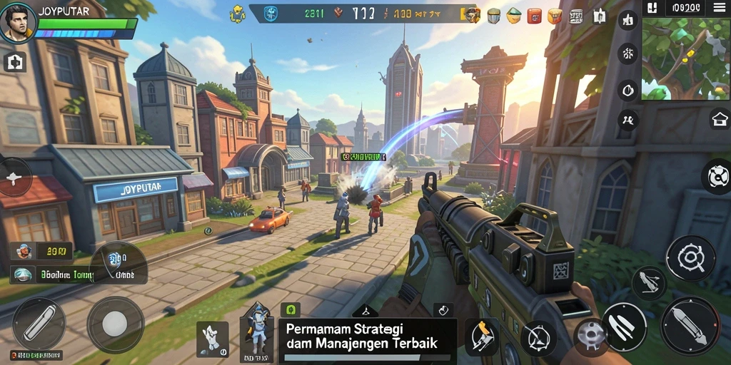 Tampilan gameplay seru dalam JOYPUTAR menunjukkan taktik dan strategi yang mendebarkan.