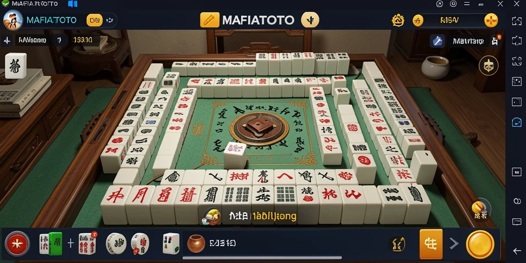 Tampilan screenshot MAFIATOTO menampilkan gameplay Mahjong yang menarik dan interaktif.